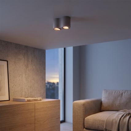 BRILAGI - Virziena gaismeklis MIA DOUBLE 2xGU10/30W/230V bēšs
