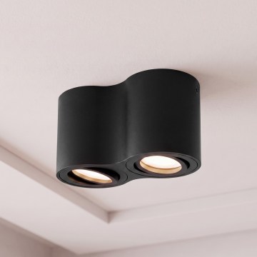 BRILAGI - Virziena gaismeklis MIA DOUBLE 2xGU10/30W/230V melns