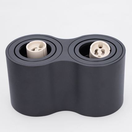 BRILAGI - Virziena gaismeklis MIA DOUBLE 2xGU10/30W/230V melns