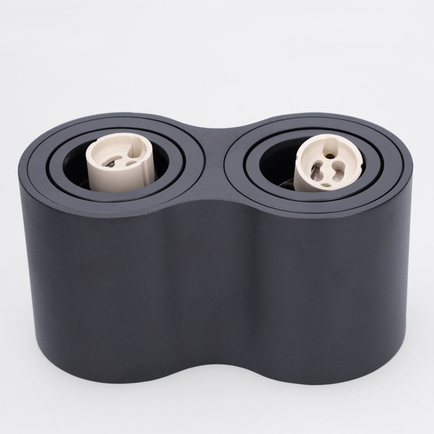 BRILAGI - Virziena gaismeklis MIA DOUBLE 2xGU10/30W/230V melns