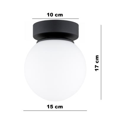BRILAGI - Virziena gaismeklis MILO 1xE27/60W/230V melns