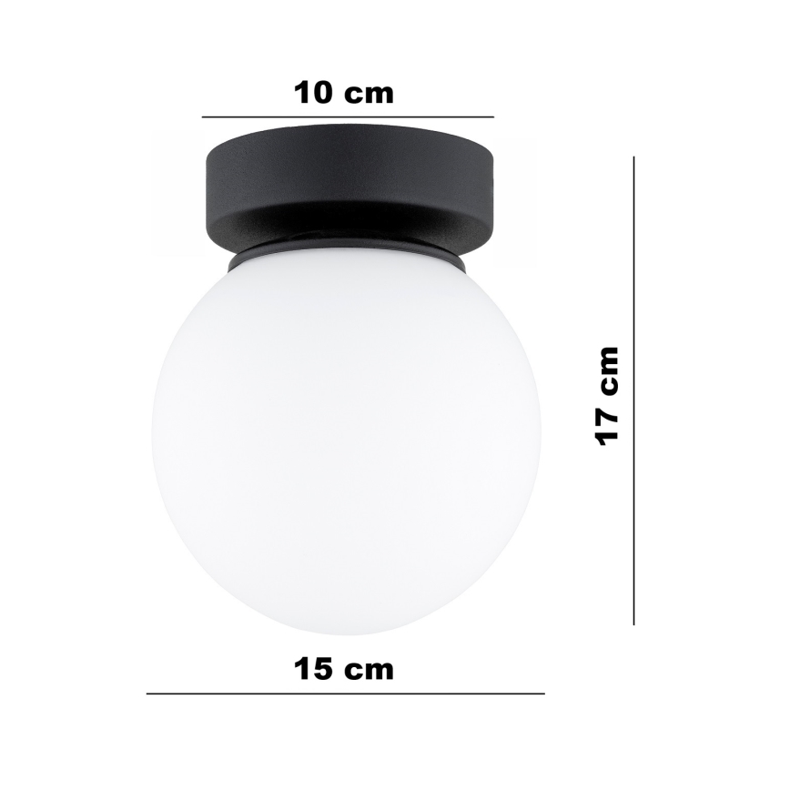 BRILAGI - Virziena gaismeklis MILO 1xE27/60W/230V melns