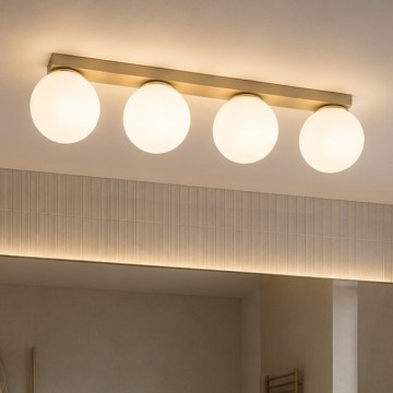 BRILAGI - Virziena gaismeklis MILO 4xE27/60W/230V bēšs/zeltains