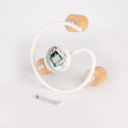 Brilagi - virziena gaismeklis MODERN WOOD 3xGU10/8W/230V koks/balts