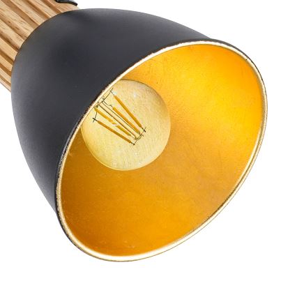 Brilagi - virziena gaismeklis ODENSE 2xE14/10W/230V koka/melns