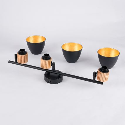 Brilagi - Virziena gaismeklis ODENSE 3xE14/10W/230V koks/melns