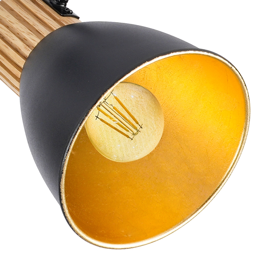 Brilagi - virziena gaismeklis ODENSE 4xE14/10W/230V koka/melns