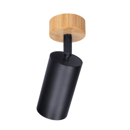 Brilagi - virziena gaismeklis SELE 1xGU10/30W/230V melns/ozola dekors