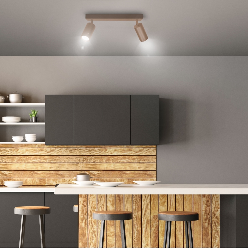 Brilagi - Virziena gaismeklis SELE 2xGU10/30W/230V bēšs