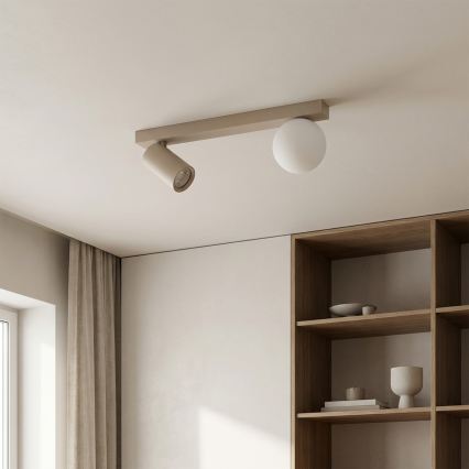 Brilagi - Virziena gaismeklis SELE BALL 1xGU10/30W/230V + 1xG9/10W bēšs
