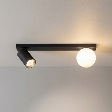 Brilagi - Virziena gaismeklis SELE BALL 1xGU10/30W/230V + 1xG9/10W melns