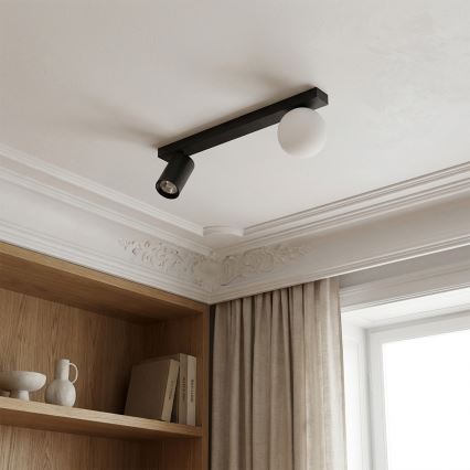 Brilagi - Virziena gaismeklis SELE BALL 1xGU10/30W/230V + 1xG9/10W melns