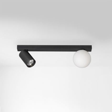 Brilagi - Virziena gaismeklis SELE BALL 1xGU10/30W/230V + 1xG9/10W melns