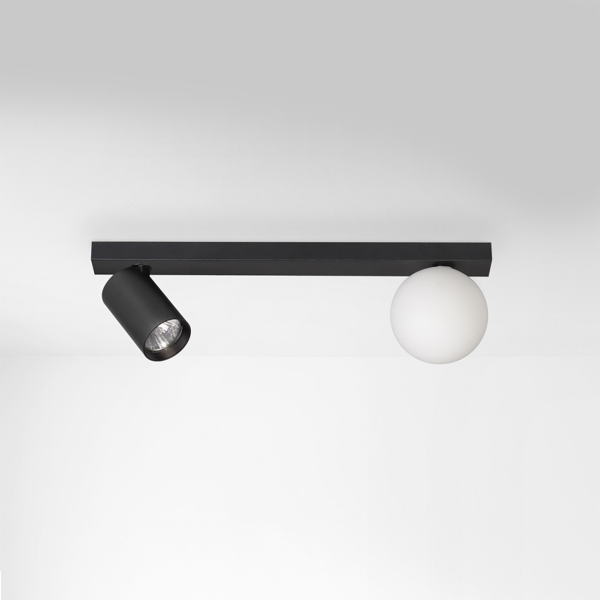 Brilagi - Virziena gaismeklis SELE BALL 1xGU10/30W/230V + 1xG9/10W melns