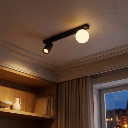 Brilagi - Virziena gaismeklis SELE BALL 1xGU10/30W/230V + 1xG9/10W melns