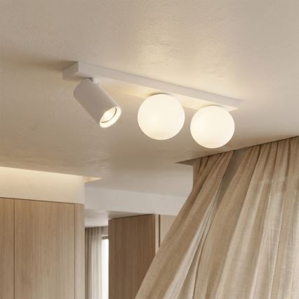 Brilagi - Virziena gaismeklis SELE BALL 1xGU10/30W/230V + 2xG9/10W balts