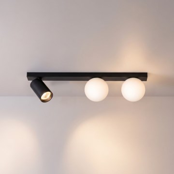 Brilagi - Virziena gaismeklis SELE BALL 1xGU10/30W/230V + 2xG9/10W melns