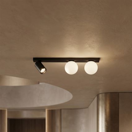 Brilagi - Virziena gaismeklis SELE BALL 1xGU10/30W/230V + 2xG9/10W melns