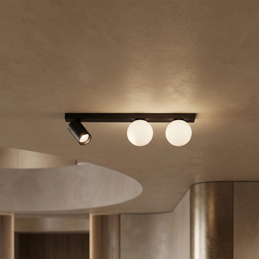 Brilagi - Virziena gaismeklis SELE BALL 1xGU10/30W/230V + 2xG9/10W melns