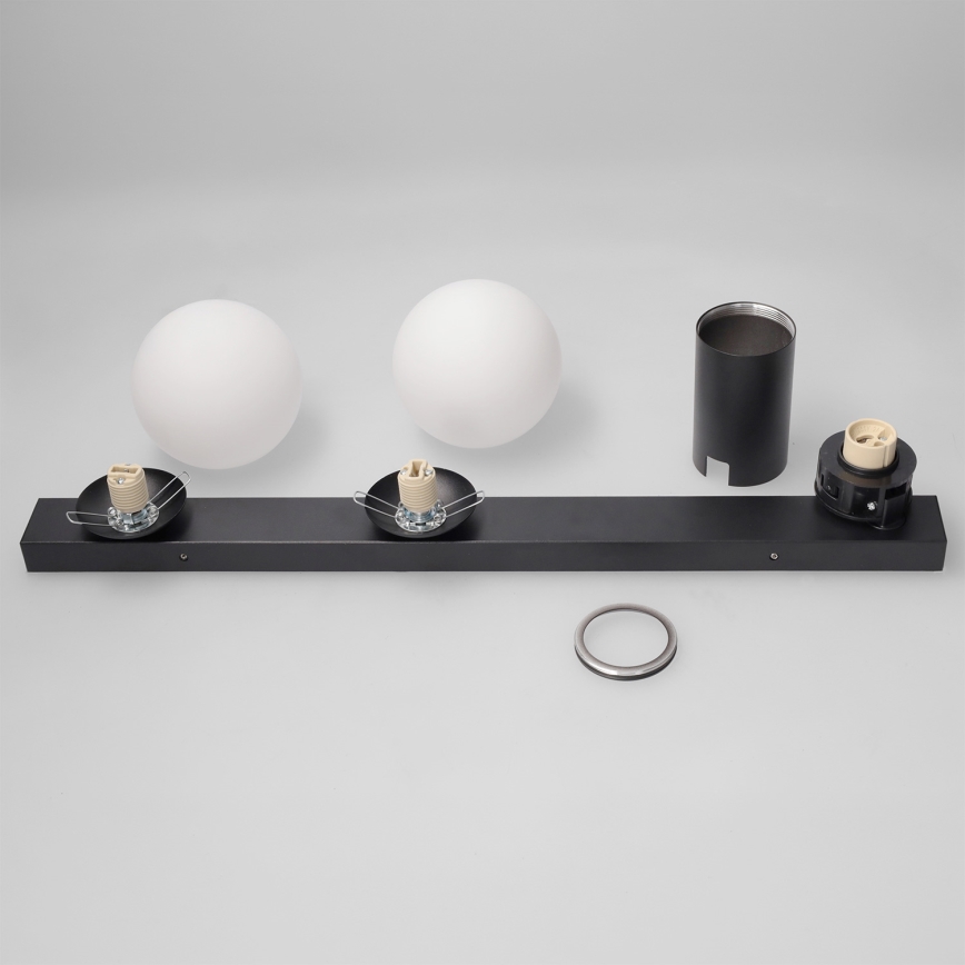BRILAGI - Virziena gaismeklis SELE BALL 1xGU10/30W/230V + 2xG9/10W melns