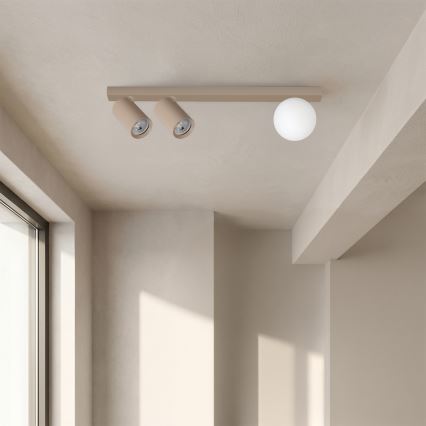 Brilagi - Virziena gaismeklis SELE BALL 2xGU10/30W/230V + 1xG9/10W bēšs