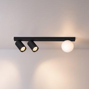 Brilagi - Virziena gaismeklis SELE BALL 2xGU10/30W/230V + 1xG9/10W melns