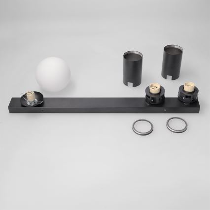 BRILAGI - Virziena gaismeklis SELE BALL 2xGU10/30W/230V + 1xG9/10W melns