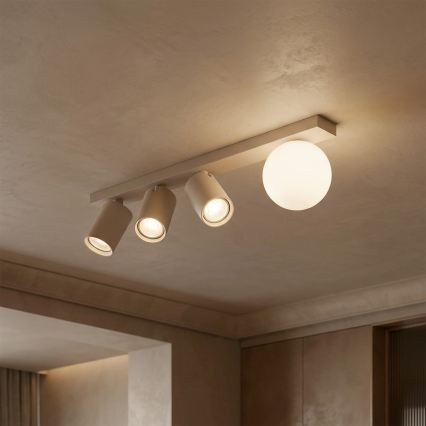 Brilagi - Virziena gaismeklis SELE BALL 3xGU10/30W/230V + 1xG9/10W bēšs
