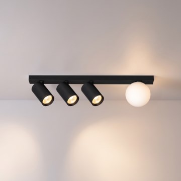 Brilagi - Virziena gaismeklis SELE BALL 3xGU10/30W/230V + 1xG9/10W melns