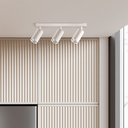 Brilagi - Virziena gaismeklis SELE DIAMANT 3xGU10/30W/230V balts