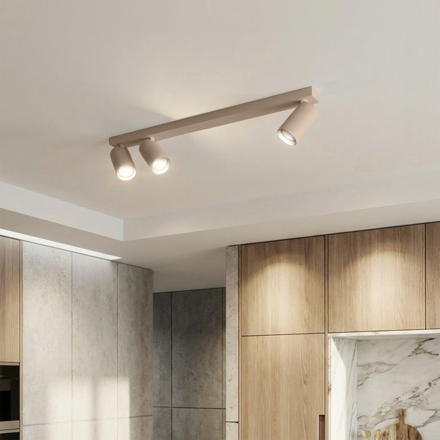 Brilagi - Virziena gaismeklis SELE LONG 3xGU10/30W/230V bēšs