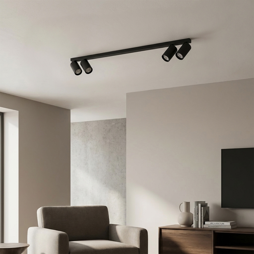 Brilagi - Virziena gaismeklis SELE LONG 4xGU10/30W/230V melns