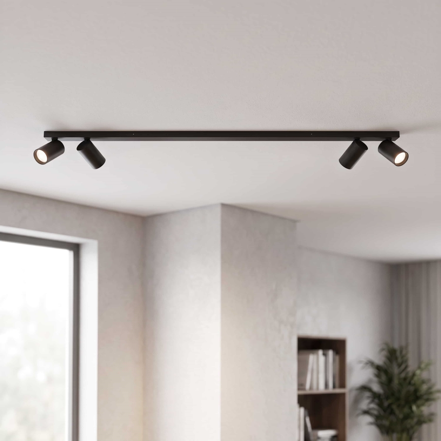 BRILAGI - Virziena gaismeklis SELE LONG 4xGU10/30W/230V melns