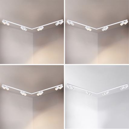 Brilagi - virziena gaismeklis SELE LONG 8xGU10/30W/230V balts