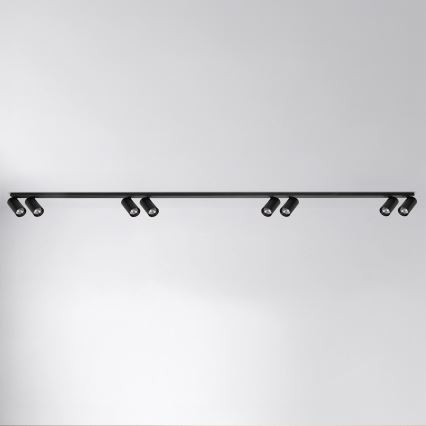 Brilagi - Virziena gaismeklis SELE LONG 8xGU10/30W/230V melns