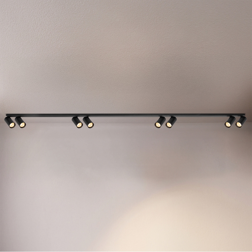 Brilagi - Virziena gaismeklis SELE LONG 8xGU10/30W/230V melns