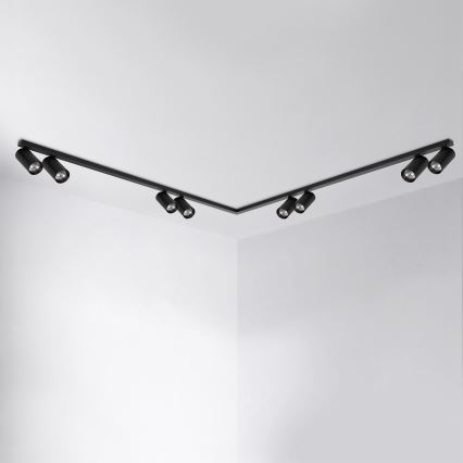 Brilagi - Virziena gaismeklis SELE LONG 8xGU10/30W/230V melns