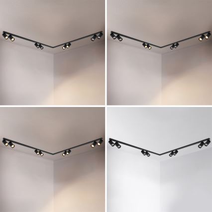 Brilagi - Virziena gaismeklis SELE LONG 8xGU10/30W/230V melns