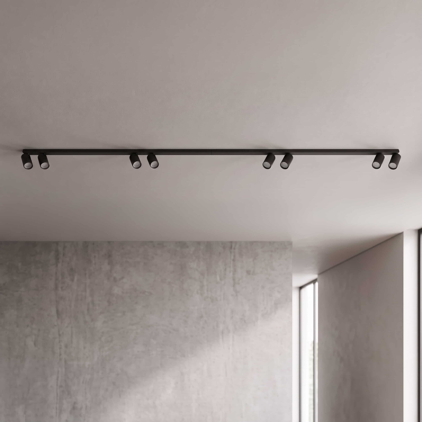 BRILAGI - Virziena gaismeklis SELE LONG 8xGU10/30W/230V melns