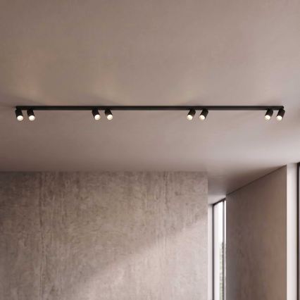 BRILAGI - Virziena gaismeklis SELE LONG 8xGU10/30W/230V melns