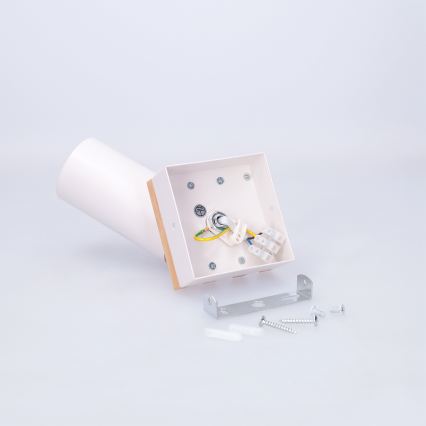 Brilagi - Virziena gaismeklis SELE WOOD ACOUSTIC 1xGU10/30W/230V balts/koks
