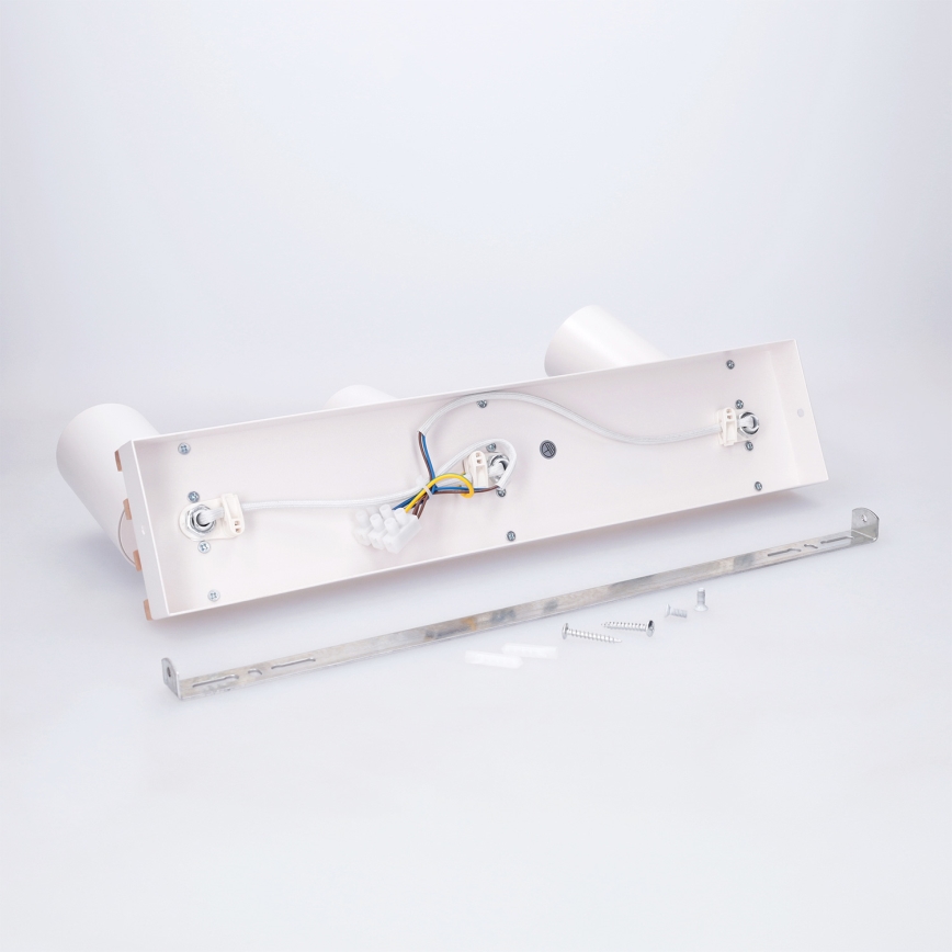 Brilagi - Virziena gaismeklis SELE WOOD ACOUSTIC 3xGU10/30W/230V balts/koka