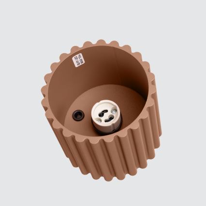 Brilagi - virziena gaismeklis SFERA 1xGU10/10W/230V Ø 10 cm brūns