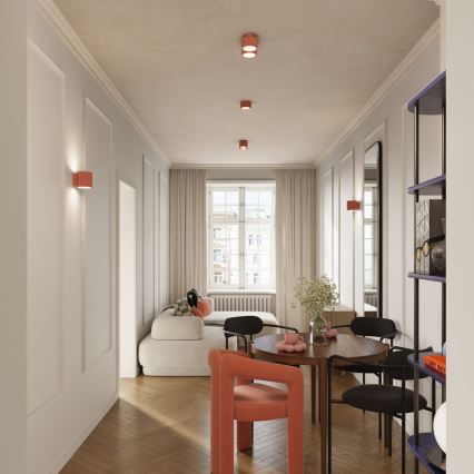 Brilagi - Virziena gaismeklis SFERA 1xGX53/30W/230V Ø 10 cm, rozā