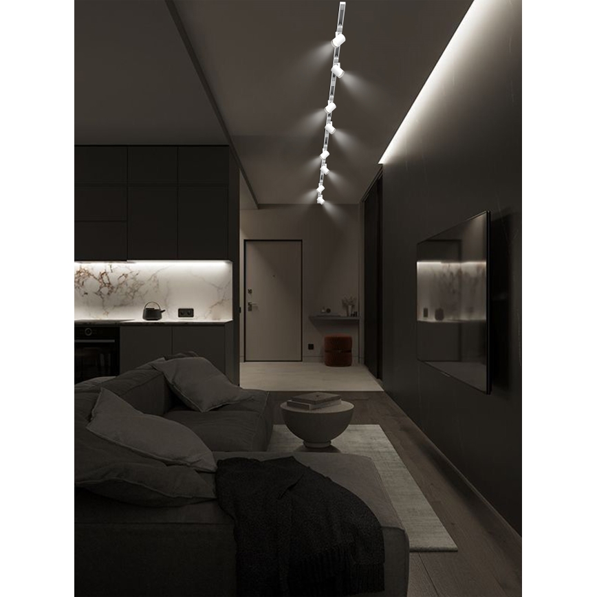 Brilagi - Virziena gaismeklis sliedes sistēmai HUSKY 8xGU10/10W/230V balts