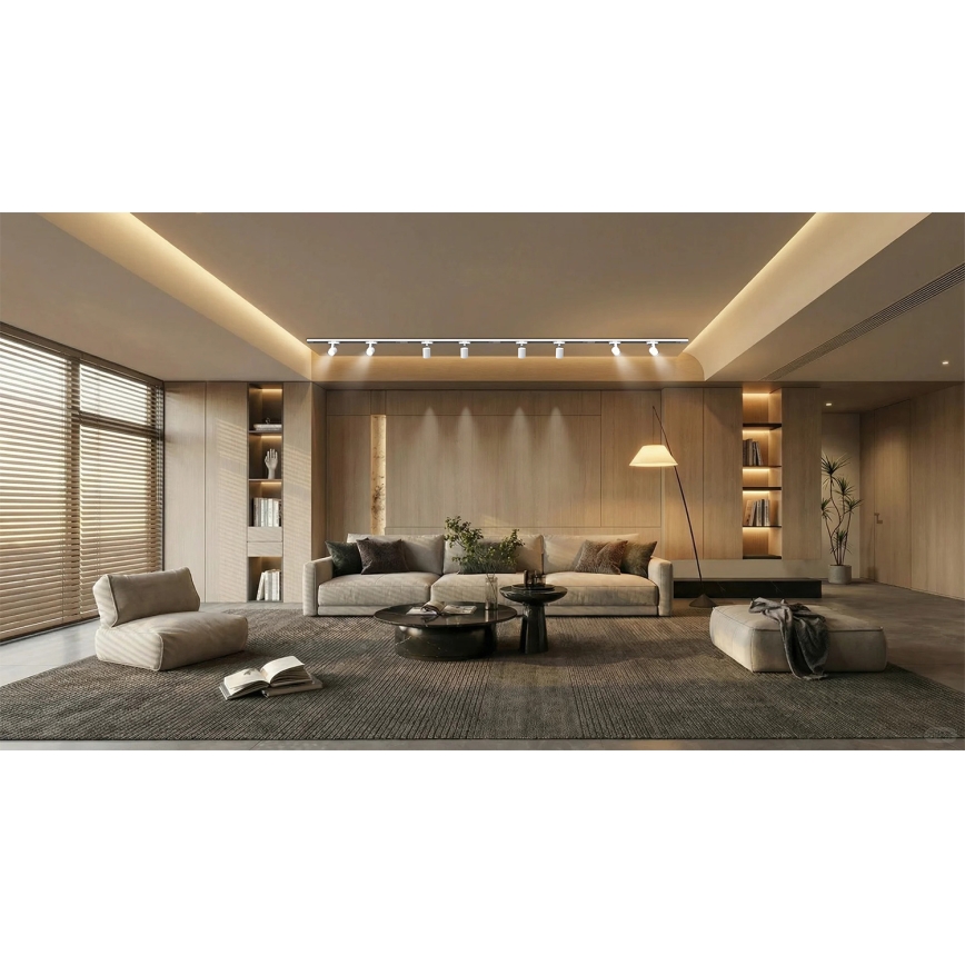 Brilagi - Virziena gaismeklis sliedes sistēmai HUSKY 8xGU10/10W/230V balts