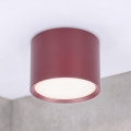 BRILAGI - Virziena gaismeklis SMOOTH 1xGX53/15W/230V 60x82 mm burgundijas sarkans