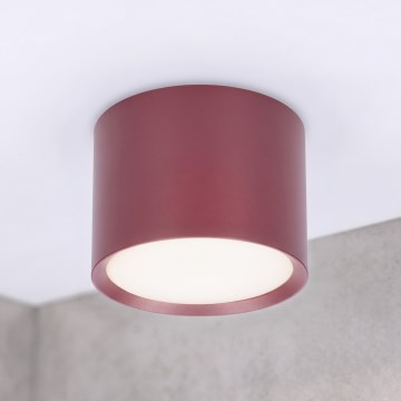 BRILAGI - Virziena gaismeklis SMOOTH 1xGX53/15W/230V 60x82 mm burgundijas sarkans