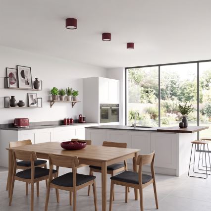 BRILAGI - Virziena gaismeklis SMOOTH 1xGX53/15W/230V 60x82 mm burgundijas sarkans