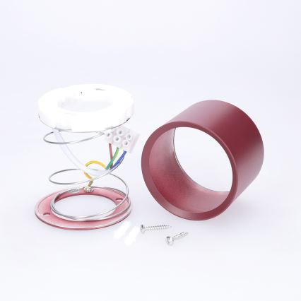BRILAGI - Virziena gaismeklis SMOOTH 1xGX53/15W/230V 60x82 mm burgundijas sarkans